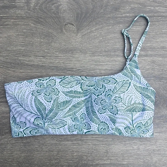 Rip Curl Rio Floral One Should Crop & Skimpy Coverage Bottoms, teal - Picture 4 of 16